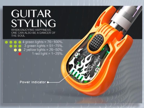 My Rockin’ Lookah Guitar 510 Battery Experience: Unboxing and Newbie Review of the Guitar-Shaped Vape