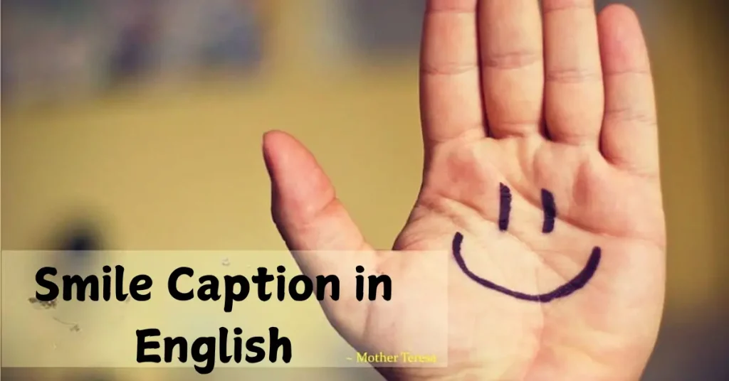 smile caption in English
