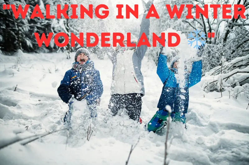 walking in a winter wonderland